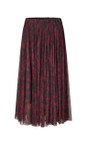 Masai Clothing Tawny Port MaScarlet Print Tulle Skirt  