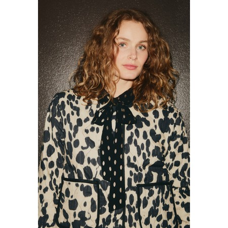 Masai Clothing MaJavira Print Quilted Jacket - Brown