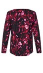 Masai Clothing Tawny Port MaBadisna Tawny Port Print Top  