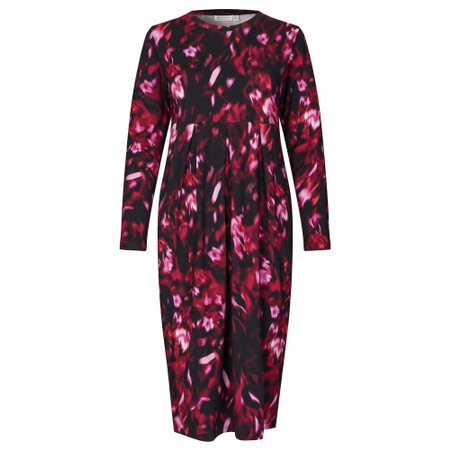 Masai Clothing MaNamo Tawny Port Print Dress - Purple