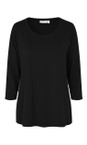 Masai Clothing Black  MaCecille Black Solid Jersey Top  