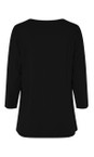 Masai Clothing Black  MaCecille Black Solid Jersey Top  