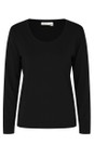 Masai Clothing Black  MaCreama Jersey Basic Top  