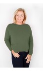 Amazing Woman Sage Green Jodie Sage Green Front Pocket Supersoft Knit Jumper  