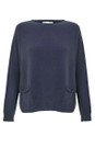 Amazing Woman Shadow Blue Jodie Shadow Blue Front Pocket Supersoft Knit Jumper  
