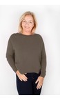Amazing Woman Slate  Jodie Front Pocket Supersoft Knit Jumper  