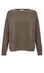Amazing Woman Slate  Jodie Front Pocket Supersoft Knit Jumper  
