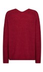 Mos Mosh 269 Rhythmic Red Thora Rhythmic Red V-Neck Knit Top  