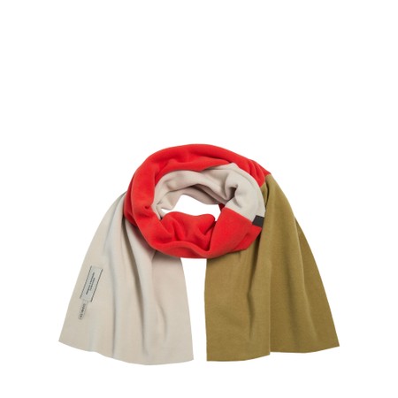 Henriette Steffensen No Waste Triangle Patch Fleece Scarf - Red