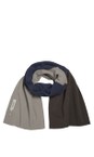 Henriette Steffensen Evening Blue / Chokolate / Elephant No Waste Triangle Patch Fleece Scarf  