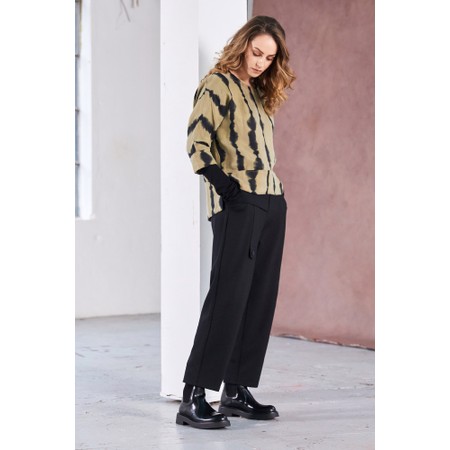 Naya Naya Tab Detail Trouser - Black