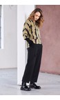 Naya Black  Naya Tab Detail Trouser  