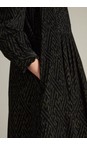 Sahara Black / Khaki Ornate Textured Cord Dress  