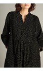 Sahara Black / Khaki Ornate Textured Cord Dress  