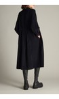 Sahara Black  Pinwale Cord Ric Rac Detail Dress  