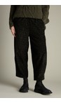 Sahara Black / Khaki Omate Textured Cord Bubble Trouser  