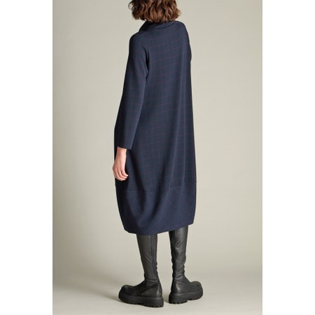 Sahara Small Broken Check Zip Bubble Dress - Blue