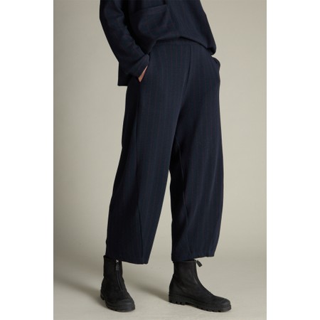 Sahara Small Broken Check & Stripe Bubble Trouser - Blue