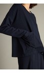 Sahara Night / Plum Small Broken Check & Stripe Boxy Top  