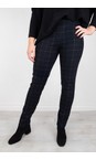 Robell Navy 69 Bella Check Trouser  