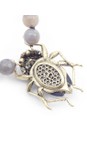 Bill Skinner Gold Bejewelled Beetle Statement Necklace  
