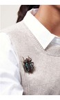 Bill Skinner Gold Bejewelled Beetle Brooch  