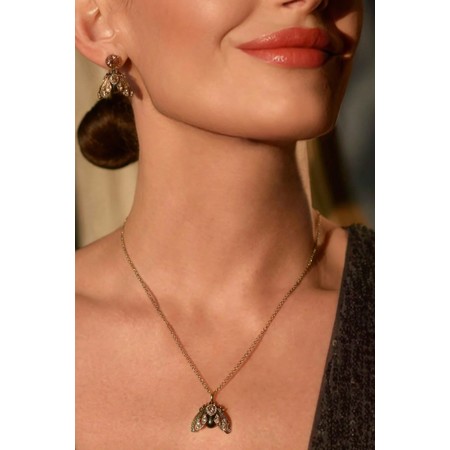 Bill Skinner Moth Tahition Pearl Necklace - Black