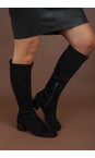 ELLA Black  Madeleine Black Knee High Stretch Boot  