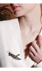 Bill Skinner Gold Grasshopper Brooch  