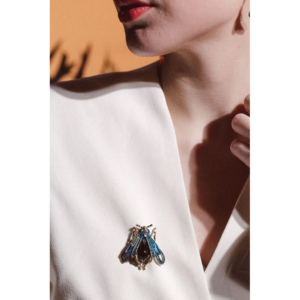 Bill Skinner Vintage Moth Brooch Gold