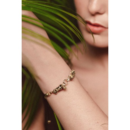 Bill Skinner Clouded Leopard Friendship Bracelet - Gold