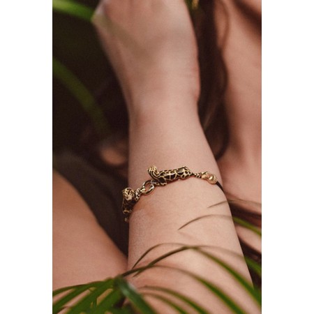 Bill Skinner Clouded Leopard Friendship Bracelet - Gold