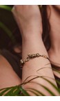 Bill Skinner Gold Clouded Leopard Friendship Bracelet  