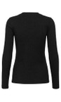 InWear Black Glitter Dagna Lurex V Neck Top  