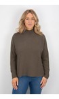 Amazing Woman Slate  Jolie Slate Boxy High Neck Knit  