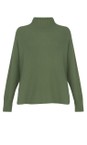 Amazing Woman Sage Green Jolie Sage Green Boxy High Neck Knit  
