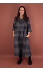 Mama B Antracite Reishi S Antracite Check Dress  