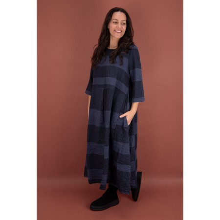 Mama B Reishi S Notte Check Dress - Blue