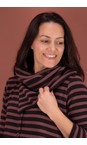 Mama B Riga Moro Spacco R Riga Moro Stripe Fleece Snood  