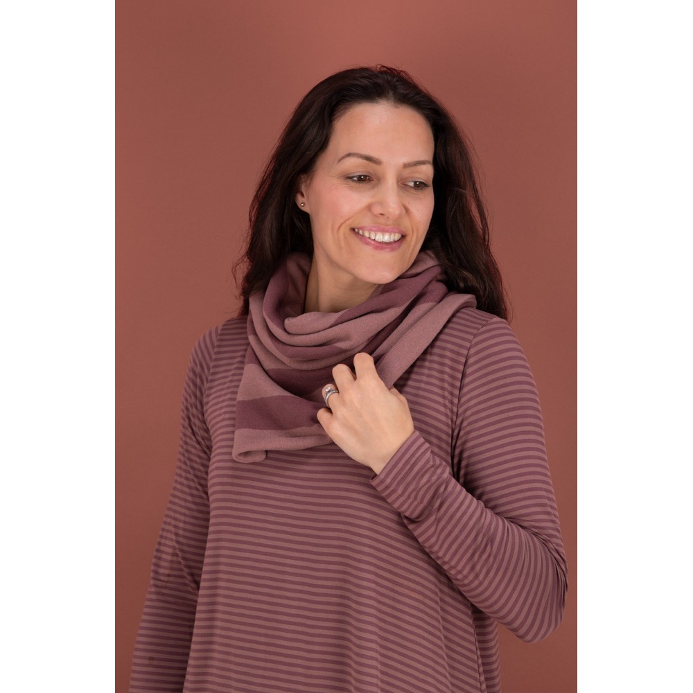 Mama B Spacco R Riga Cipolla Stripe Fleece Snood Riga Cipolla