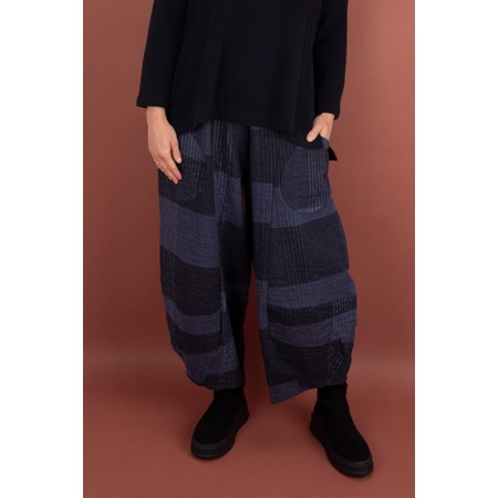 Mama B Pace S Notte Check Balloon Trouser - Blue