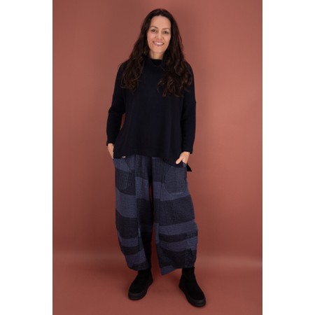 Mama B Pace S Notte Check Balloon Trouser - Blue