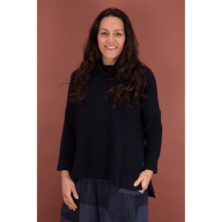 Mama B Dina Notte Split Sides Jumper - Blue