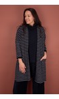 Mama B Riga Notte Soufle R Riga Notte Stripe Fleece Cardigan  