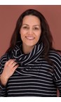 Mama B Riga Notte Spacco R Riga Notte Stripe Fleece Snood  