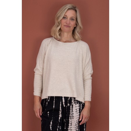 Mama B Kira Lievito Boxy Fleece Jumper - Off-White