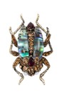 Bill Skinner Gold Bejewelled Beetle Brooch  