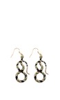 Bill Skinner Gold Bejewelled Snake Drop Earring  