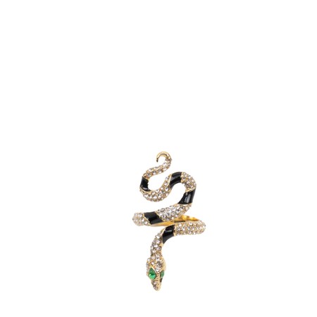 Bill Skinner Bejewelled Snake Ring - Gold