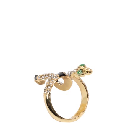 Bill Skinner Bejewelled Snake Ring - Gold